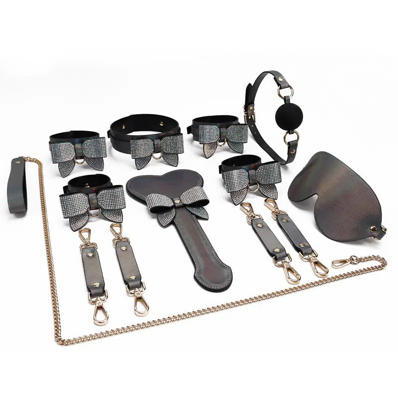 Intimate Spectrum Leather Bondage Kit: Explore the Depths of Desire with our 50 Shades-inspired Leather Bondage Kit