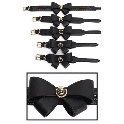 Sensual Initiation: Unveil Your Power with Butterfly Embellished Dominatrix Starter Kit in Leather